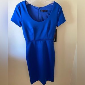 NWT MARC BOUWER HYBRID BLUE DRESS